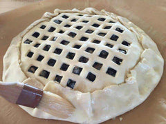 Brushing Pie Crust with Water