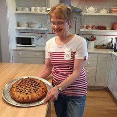Ginny and her finished pie!