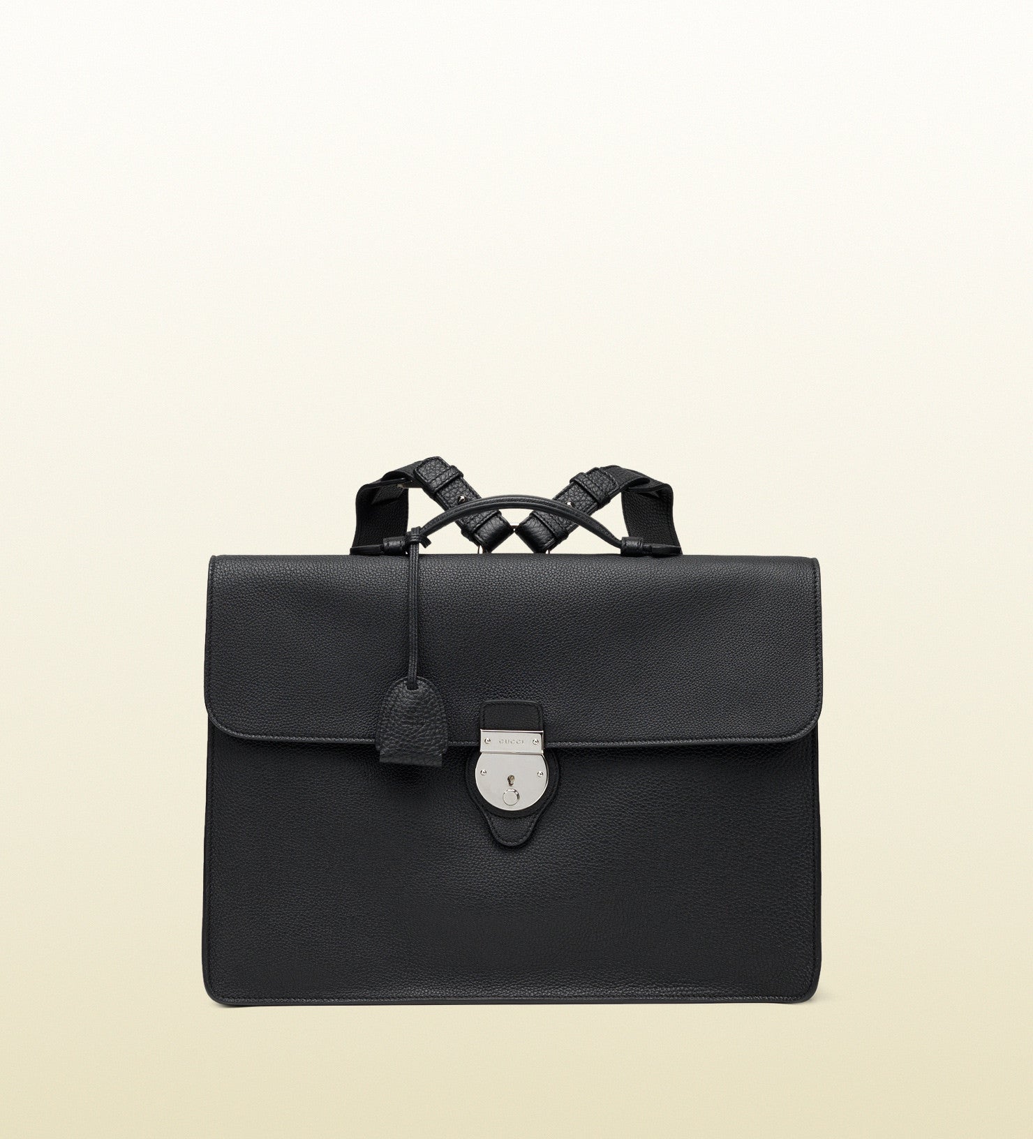 gucci leather briefcase