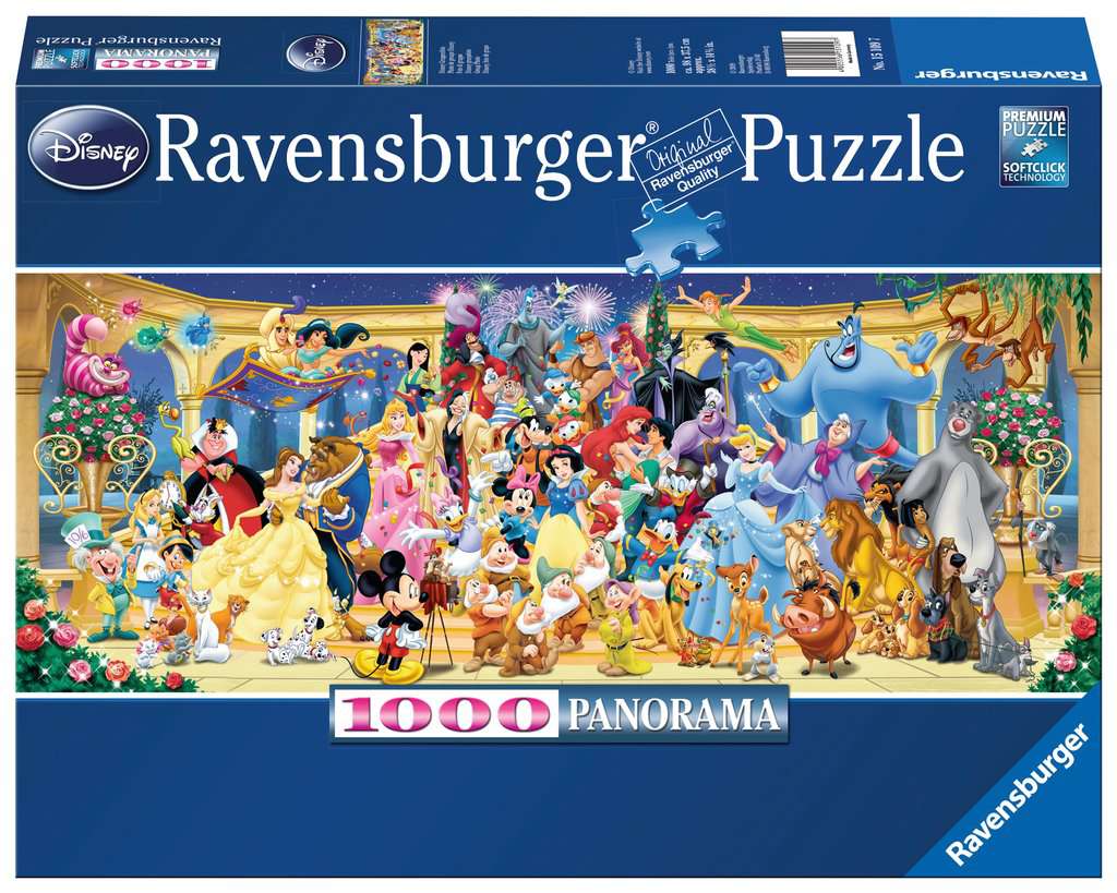 stopverf puur Gevlekt Puzzel Disney groepsfoto panorama 1000 stukjes – Fantasy World