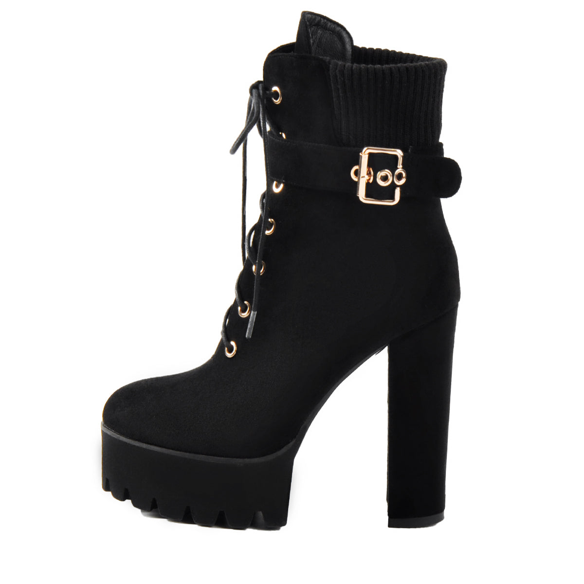 platform high heel boots