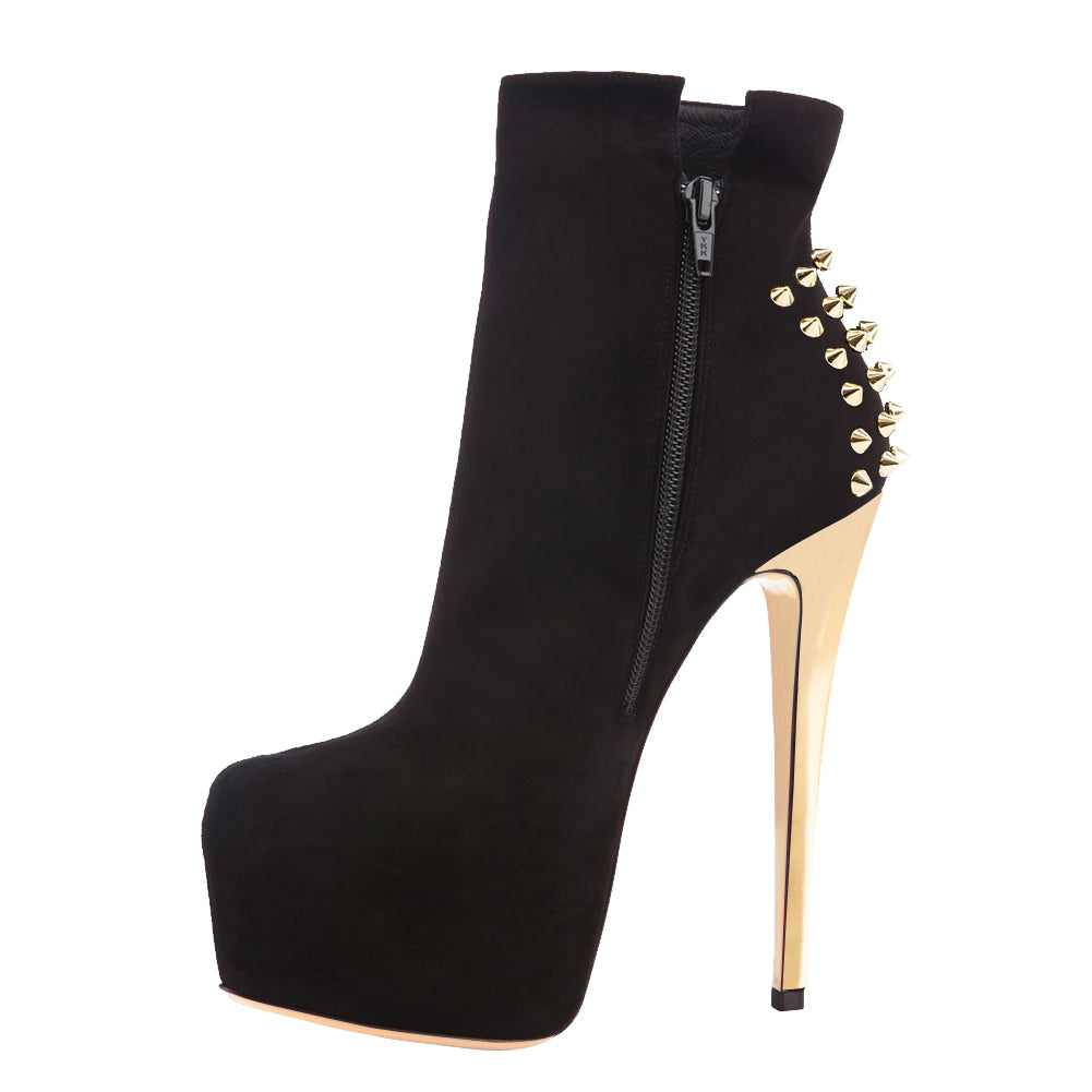 black suede stiletto shoes