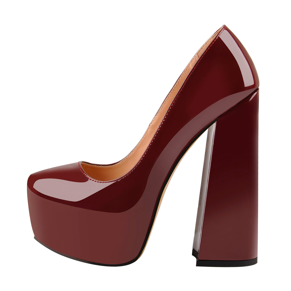 maroon pointed heels