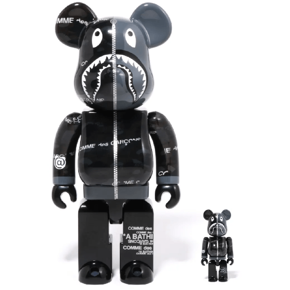 BE@RBRICK BAPE CAMO SHARK 400% 100% セット-