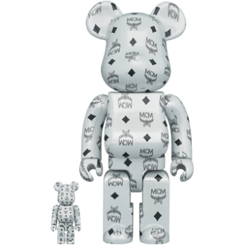 BE@RBRICK MCM WHITE CHROME Ver. 100％ & 400％ – drunkenbears