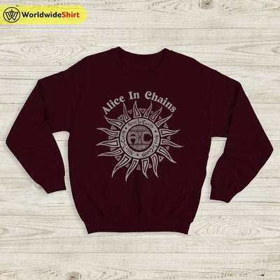 Alice In Chains Vintage Logo 90's Sweatshirt Alice In Chains Shirt AIC - WorldWideShirt