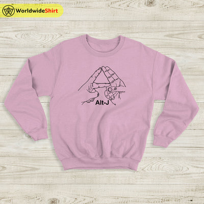 alt-J Hand Sign Sweatshirt alt-J Shirt Classic Rock Music - WorldWideShirt
