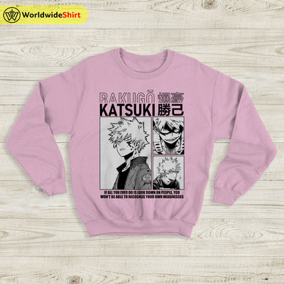 Bakugo Aesthetic Sweatshirt Boku No Academia Shirt BNHA Merch - WorldWideShirt