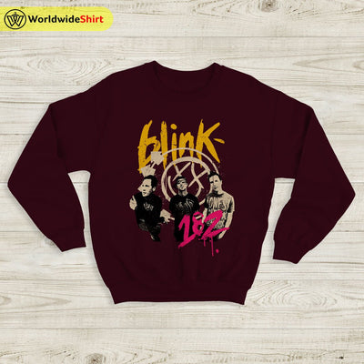 Blink-182 Vintage Tour 90's Sweatshirt Blink-182 Shirt Music Shirt - WorldWideShirt