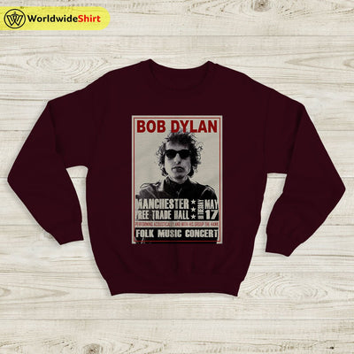 Bob Dylan Vintage UK Tour Sweatshirt Bob Dylan Shirt Music Shirt - WorldWideShirt