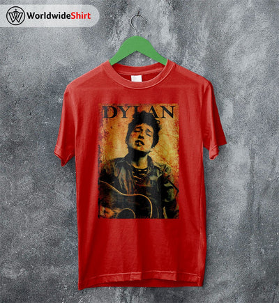 Bob Dylan Young Vintage 90's T Shirt Bob Dylan Shirt Music Shirt - WorldWideShirt