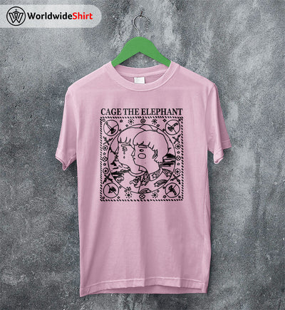 Cage The Elephant Merch Band Tour Vintage T Shirt Cage The Elephant Shirt - WorldWideShirt