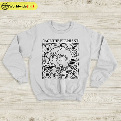 Cage The Elephant Sweatshirt Band Tour Vintage Sweater Cage The Elephant Merch - WorldWideShirt