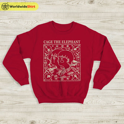 Cage The Elephant Sweatshirt Band Tour Vintage Sweater Cage The Elephant Merch - WorldWideShirt