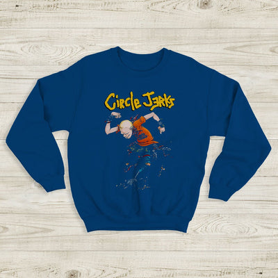 Circle Jerks Vintage Logo Sweatshirt Circle Jerks Shirt Music Shirt - WorldWideShirt