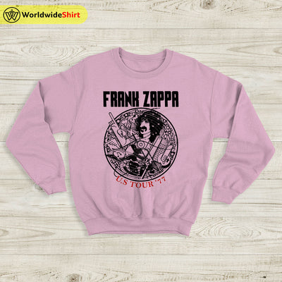 Frank Zappa US Tour 77' Sweatshirt Frank Zappa Shirt Music Shirt - WorldWideShirt