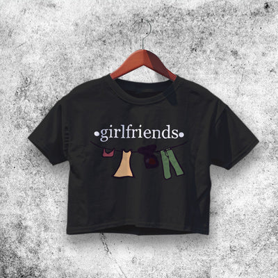 Girlfriends Crop Top Friends Shirt Aesthetic Y2K Shirt - WorldWideShirt