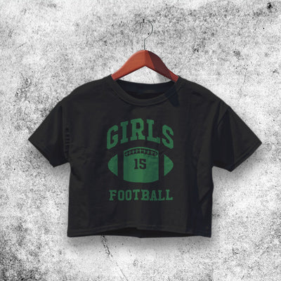 Girls Is Football Crop Top Friends Shirt Aesthetic Y2K Shirt - WorldWideShirt