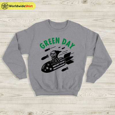 Green Day Rocket Vintage 90's Sweatshirt Green Day Shirt Rock Band Shirt - WorldWideShirt