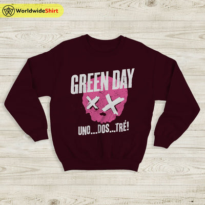 Green Day Uno Dos Tre Sweatshirt Green Day Shirt Rock Band Shirt - WorldWideShirt