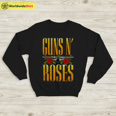 Guns N Roses Vintage 90's Sweatshirt Guns N Roses Shirt Rock Band - WorldWideShirt