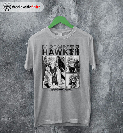 Hawk Aesthetic T-shirt Boku No Hero Academia Shirt BNHA Merch - WorldWideShirt