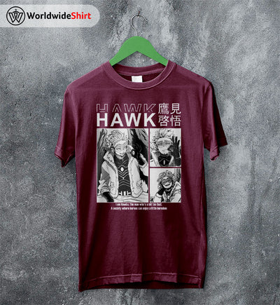 Hawk Aesthetic T-shirt Boku No Hero Academia Shirt BNHA Merch - WorldWideShirt