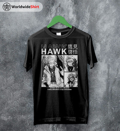 Hawk Aesthetic T-shirt Boku No Hero Academia Shirt BNHA Merch - WorldWideShirt