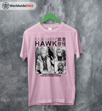 Hawk Aesthetic T-shirt Boku No Hero Academia Shirt BNHA Merch - WorldWideShirt