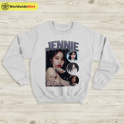 Jennie Vintage 90's Sweatshirt BLACKPINK Shirt KPOP Shirt - WorldWideShirt