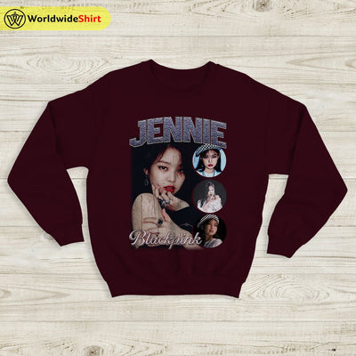 Jennie Vintage 90's Sweatshirt BLACKPINK Shirt KPOP Shirt - WorldWideShirt