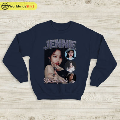 Jennie Vintage 90's Sweatshirt BLACKPINK Shirt KPOP Shirt - WorldWideShirt