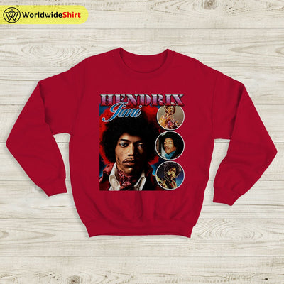 Jimi Hendrix Vintage 90's Sweatshirt Jimi Hendrix Shirt Music Shirt - WorldWideShirt