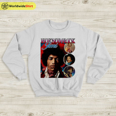 Jimi Hendrix Vintage 90's Sweatshirt Jimi Hendrix Shirt Music Shirt - WorldWideShirt