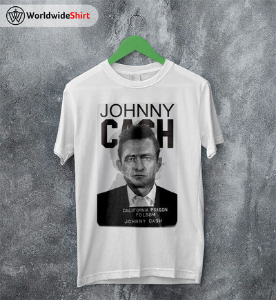 Johnny Cash T Shirt Johnny Cash Mugshot Shirt Johnny Cash T Shirt Vintage - WorldWideShirt