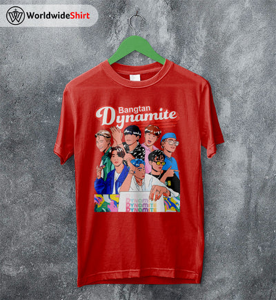 BTS Dynamite Graphic Shirt Bangtan Boys T-Shirt K-pop Korean BTS Tee