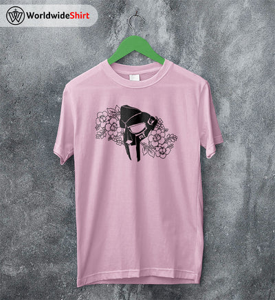 MF Doom Mask and Flower Shirt MF Doom T-Shirt Rapper Music Shirt