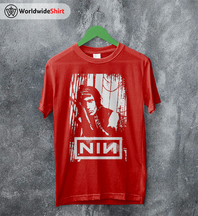 Nine Inch Nails Poster T-Shirt Nine Inch Nails Shirt Rocker Shirt