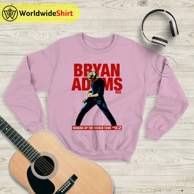 Bryan Adams Vintage 1992 Tour Sweatshirt Bryan Adams Shirt Music Shirt - WorldWideShirt