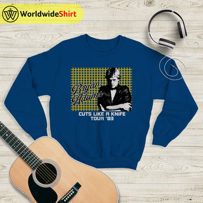 Cuts Like A Knife Tour '83 Sweatshirt Bryan Adams Shirt Music Shirt - WorldWideShirt