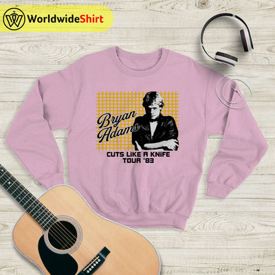 Cuts Like A Knife Tour '83 Sweatshirt Bryan Adams Shirt Music Shirt - WorldWideShirt