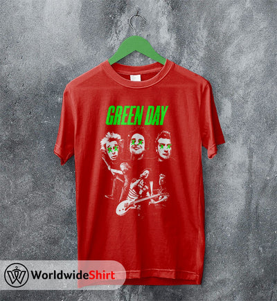 Green Day Band Vintage 90's T-Shirt Green Day Shirt Rock Band Shirt - WorldWideShirt