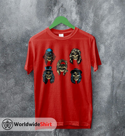 Guns N Roses Member Logo T-Shirt Guns N Roses Shirt Rock Band - WorldWideShirt