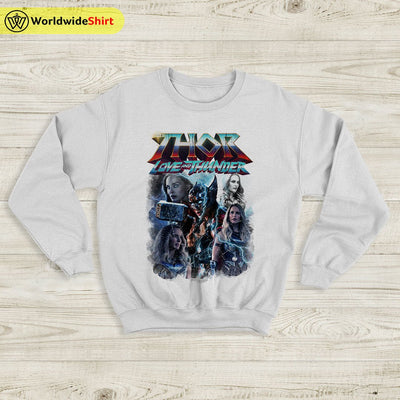 Mighty Thor Vintage 90's Sweatshirt Thor Shirt The Avengers Shirt - WorldWideShirt