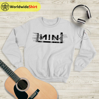 Nine Inch Nails 1990 Logo Sweatshirt Nine Inch Nails Shirt Rocker Shirt - WorldWideShirt