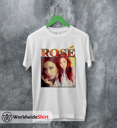 Rosé Raptee Vintage 90's T-Shirt BLACKPINK Shirt KPOP Shirt - WorldWideShirt