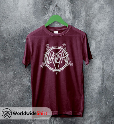 Slayer Band Vintage 90's Logo T-shirt Slayer Band Shirt Metal Band - WorldWideShirt