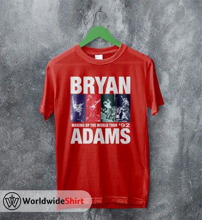 Waking Up The World Tour '92 T-Shirt Bryan Adams Shirt Music Shirt - WorldWideShirt