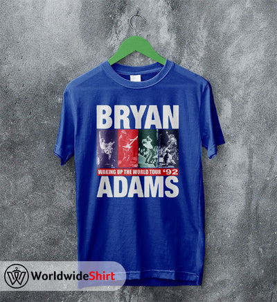 Waking Up The World Tour '92 T-Shirt Bryan Adams Shirt Music Shirt - WorldWideShirt