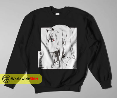 Zero Two 002 Sweatshirt Darling in the Franxx Shirt Anime Shirt - WorldWideShirt